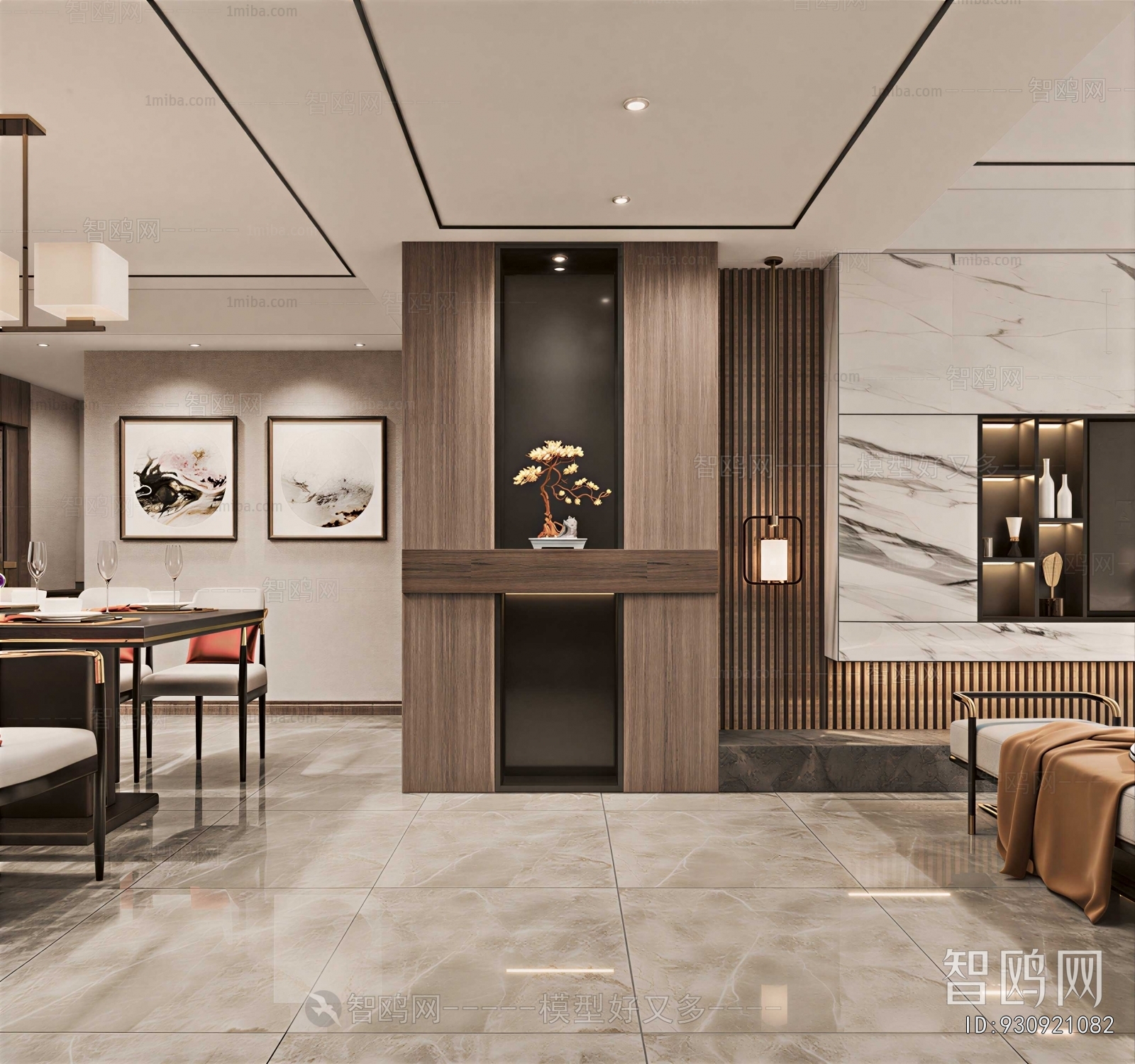 New Chinese Style Dining Room