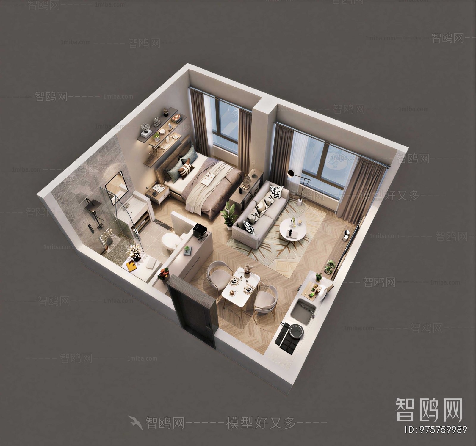 Modern A Bird's-eye View Of Home Decoration