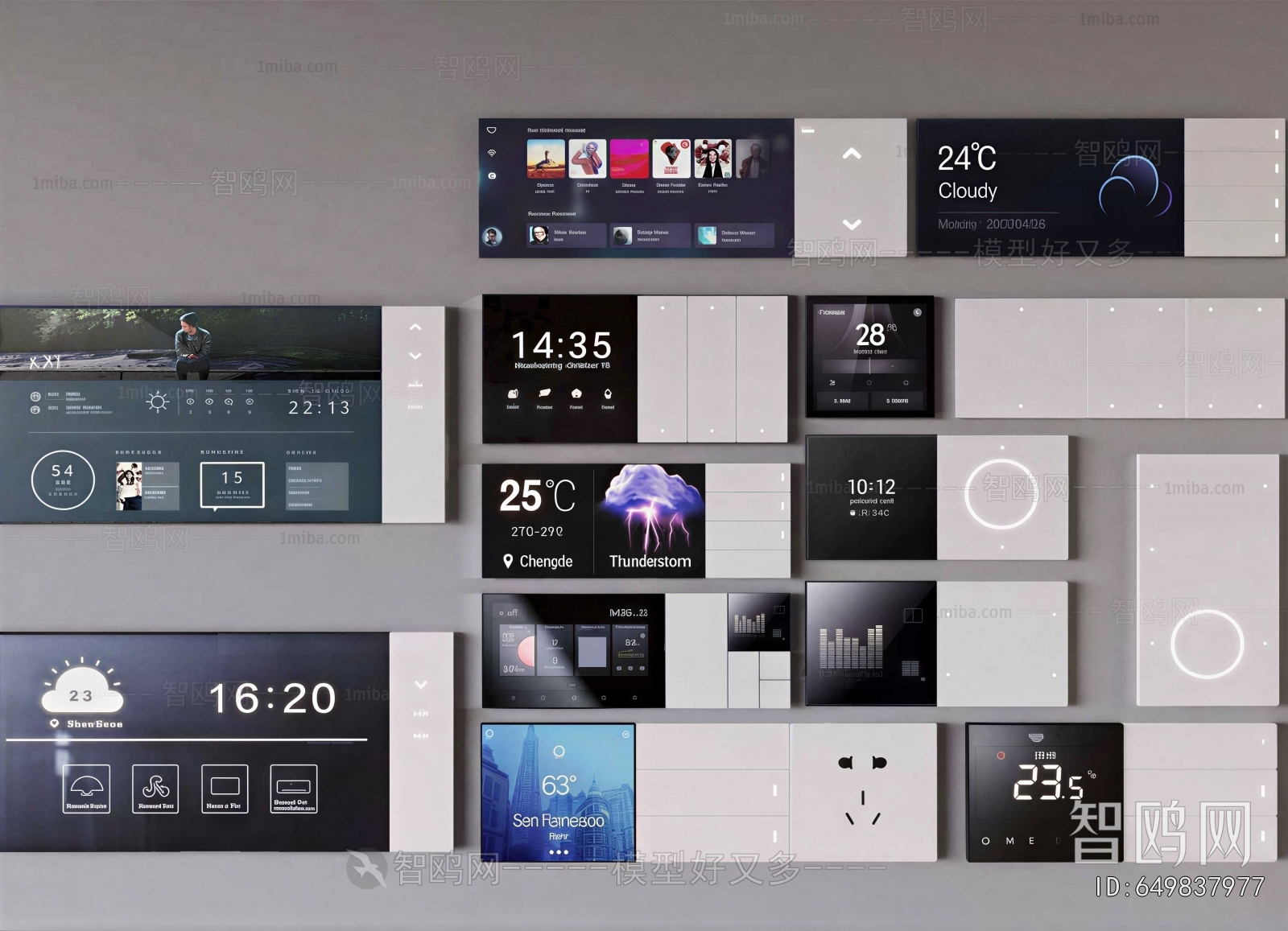 Modern Switch Socket Panel
