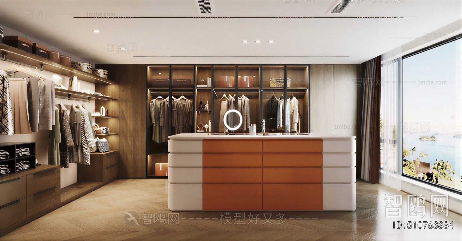 Modern Clothes Storage Area