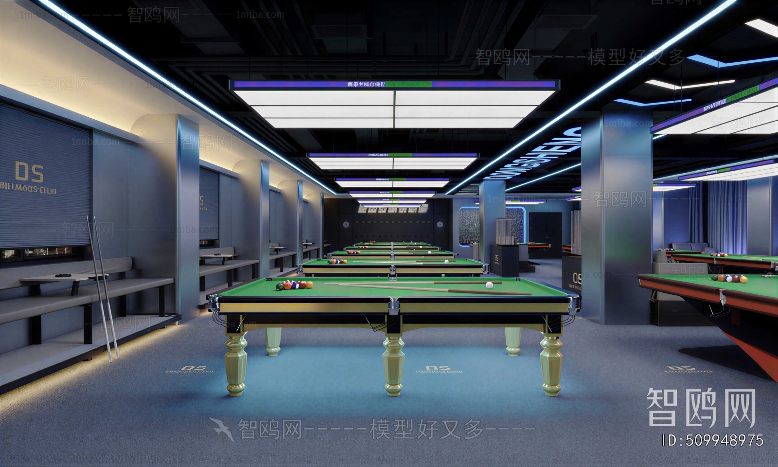 Modern Billiard Room