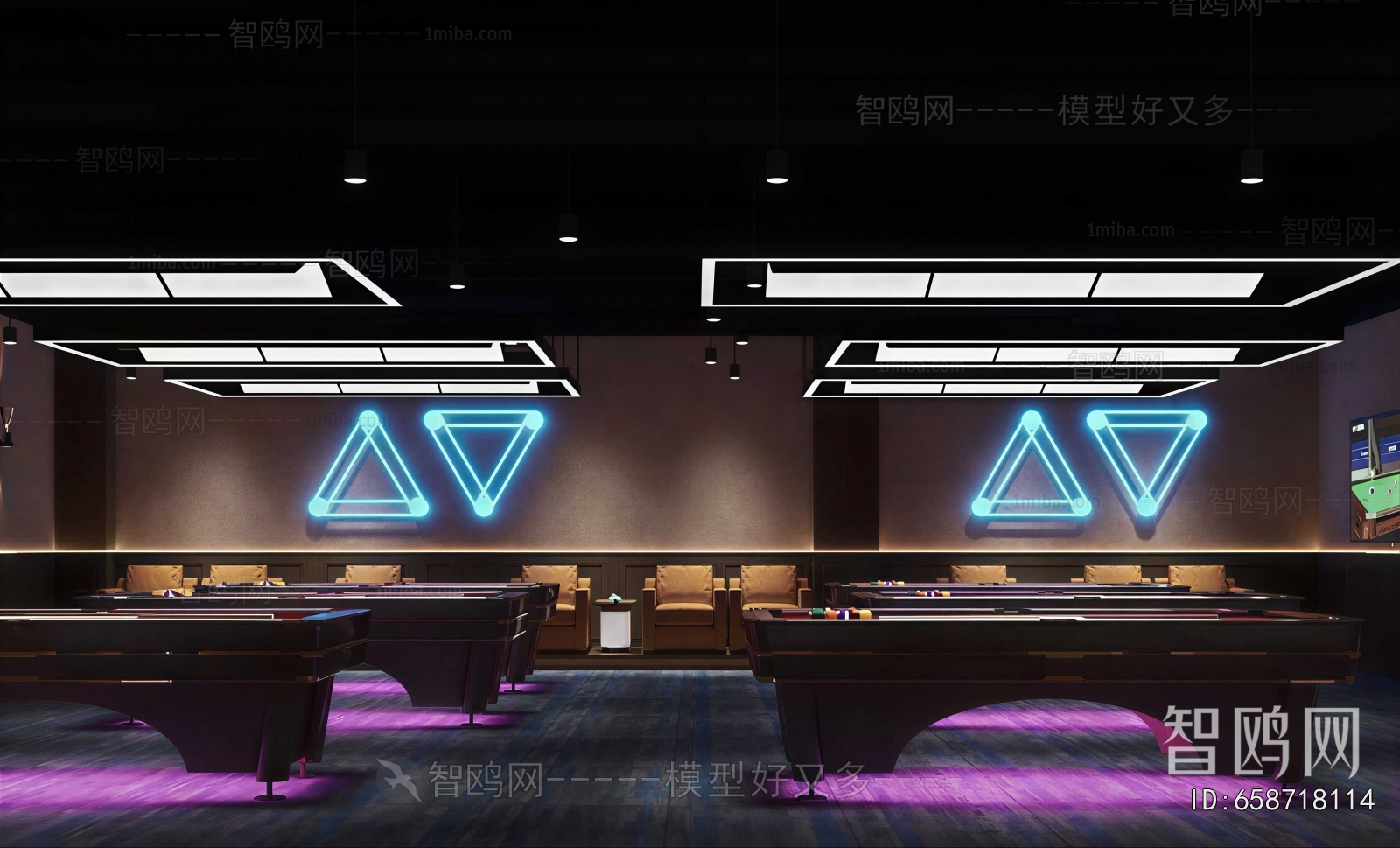 Modern Billiard Room