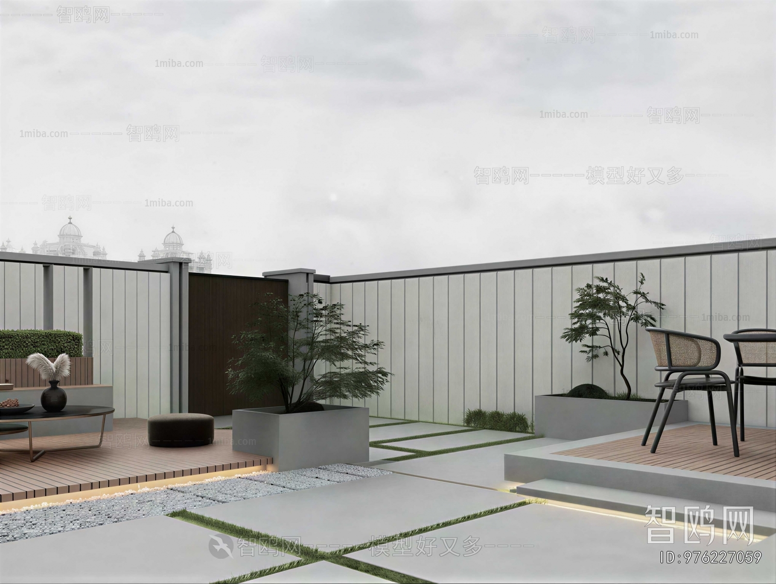 Modern Courtyard/landscape