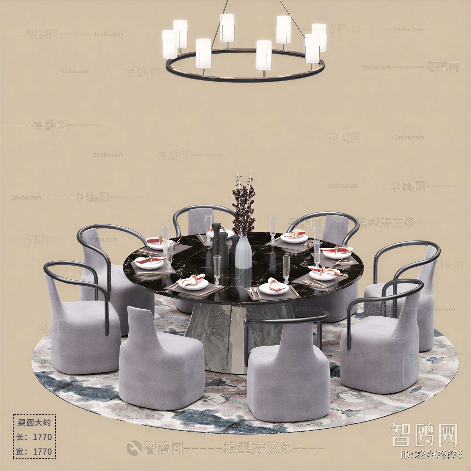 New Chinese Style Dining Table And Chairs