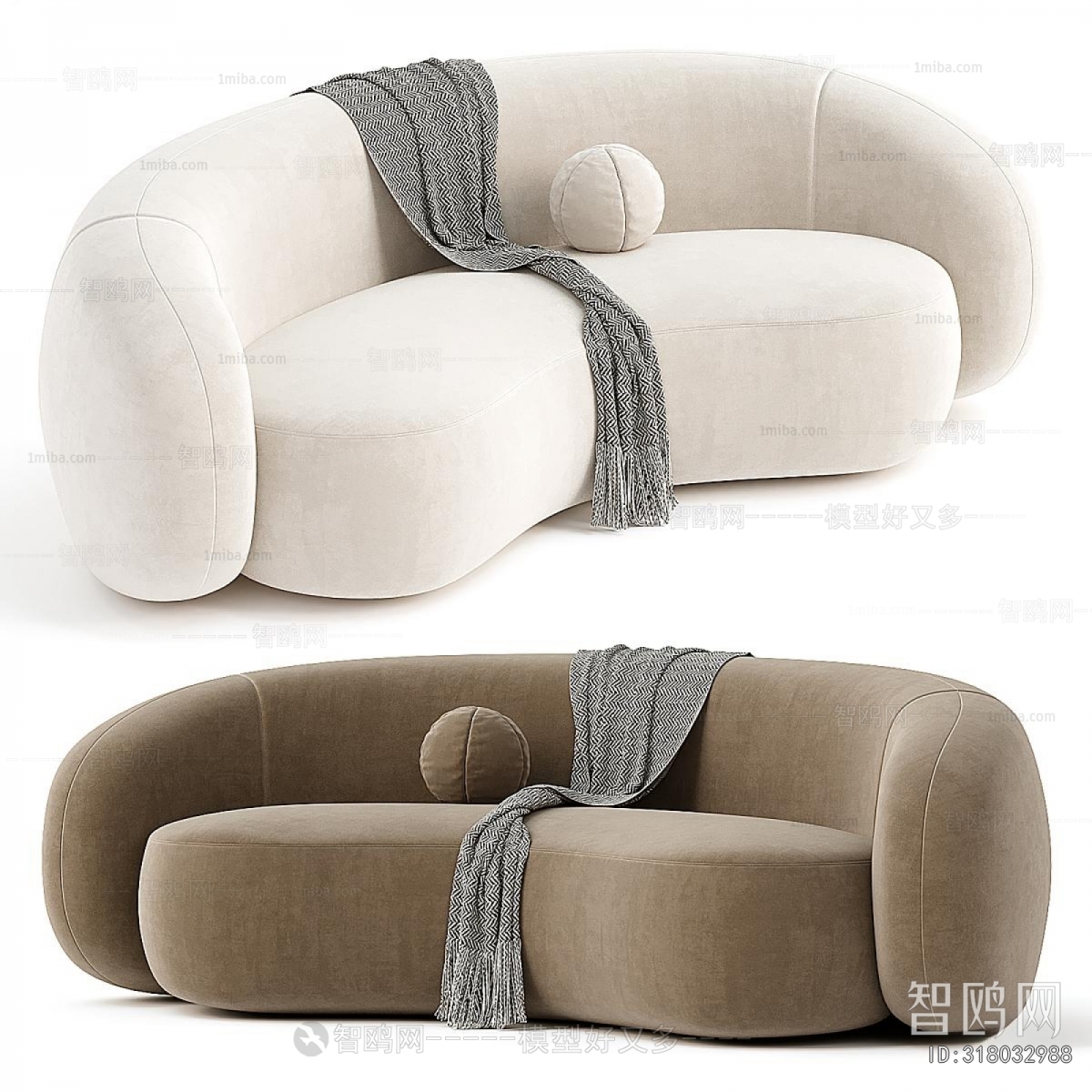 Modern Curved Sofa