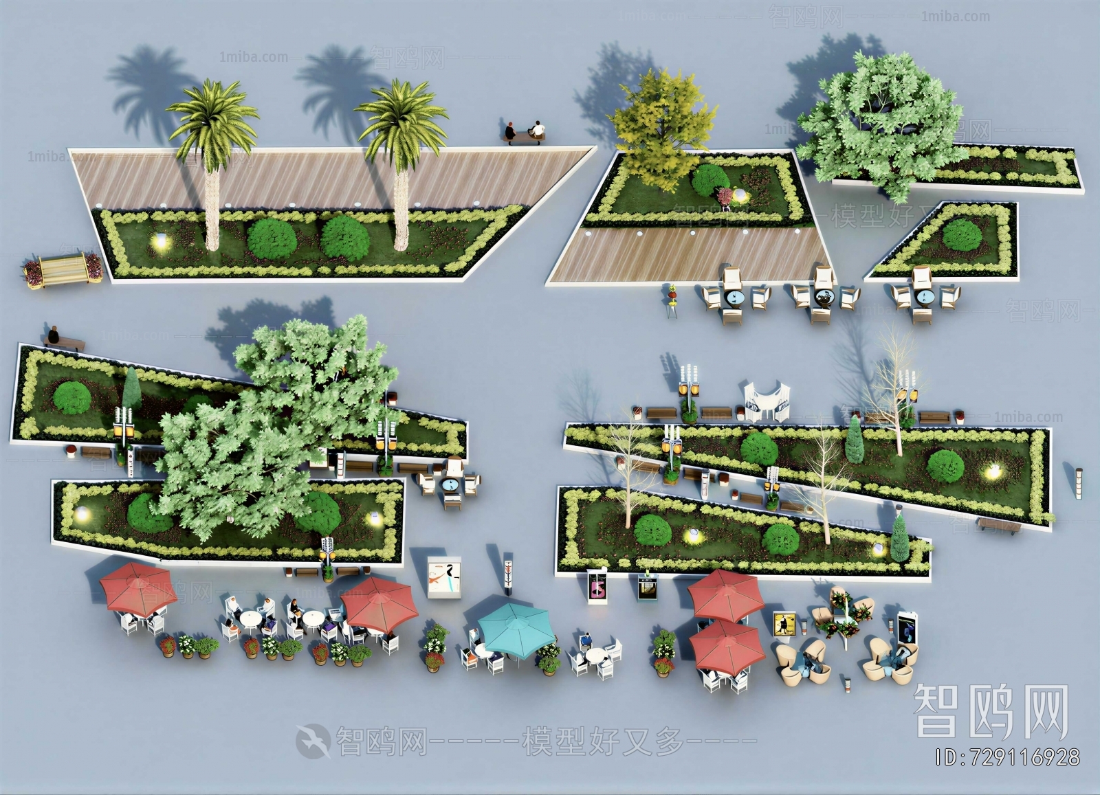 Modern Park Landscape