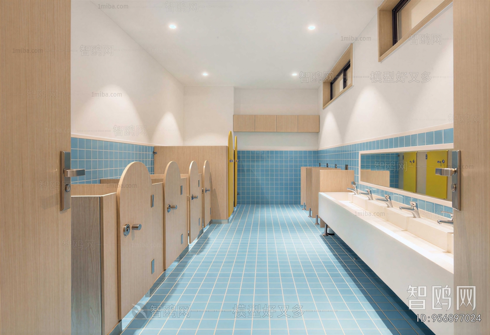 Modern Children's Restroom