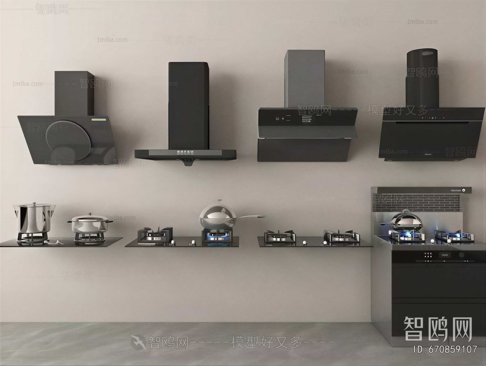 Modern Kitchen Electric Gas Range