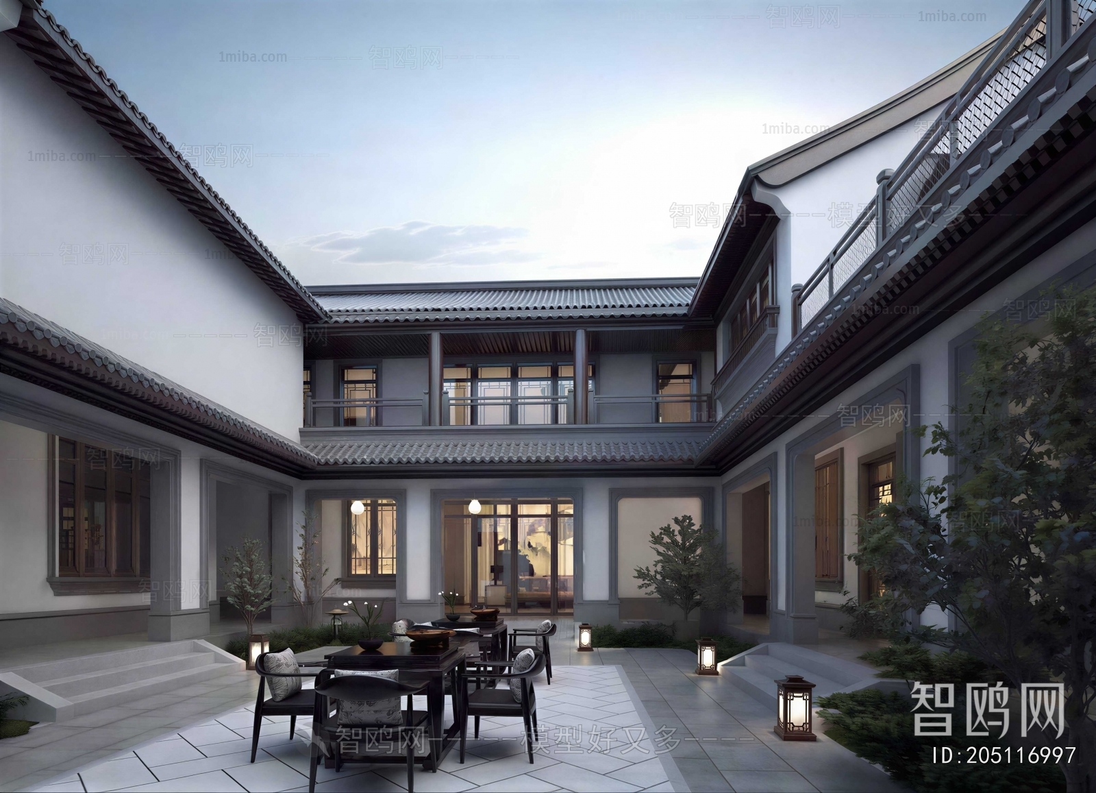 New Chinese Style Courtyard/landscape