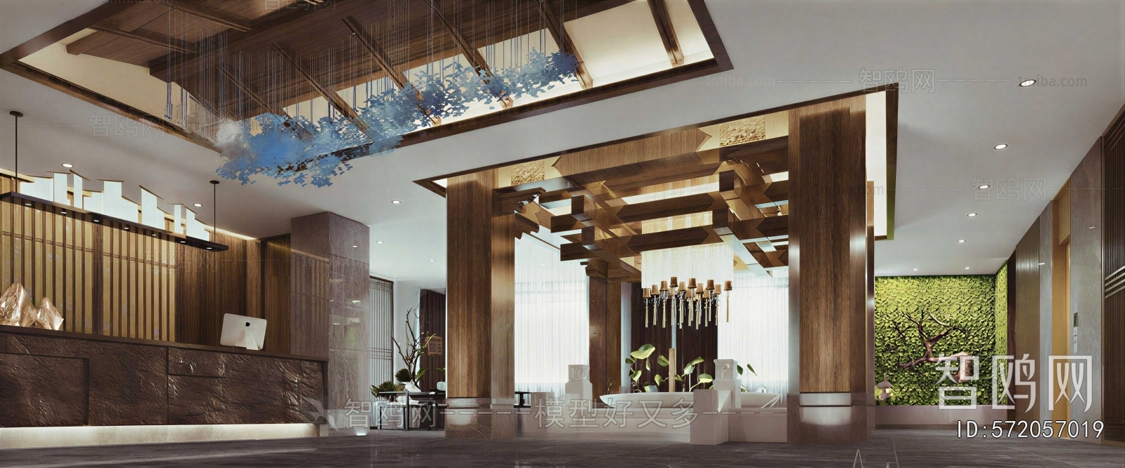 New Chinese Style Lobby Hall