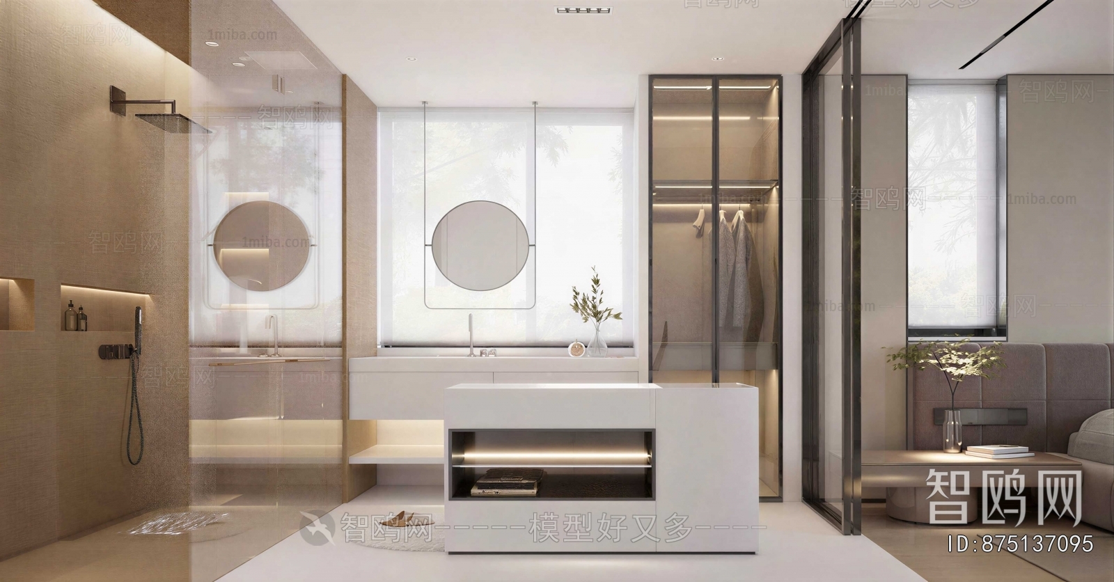 Modern Clothes Storage Area