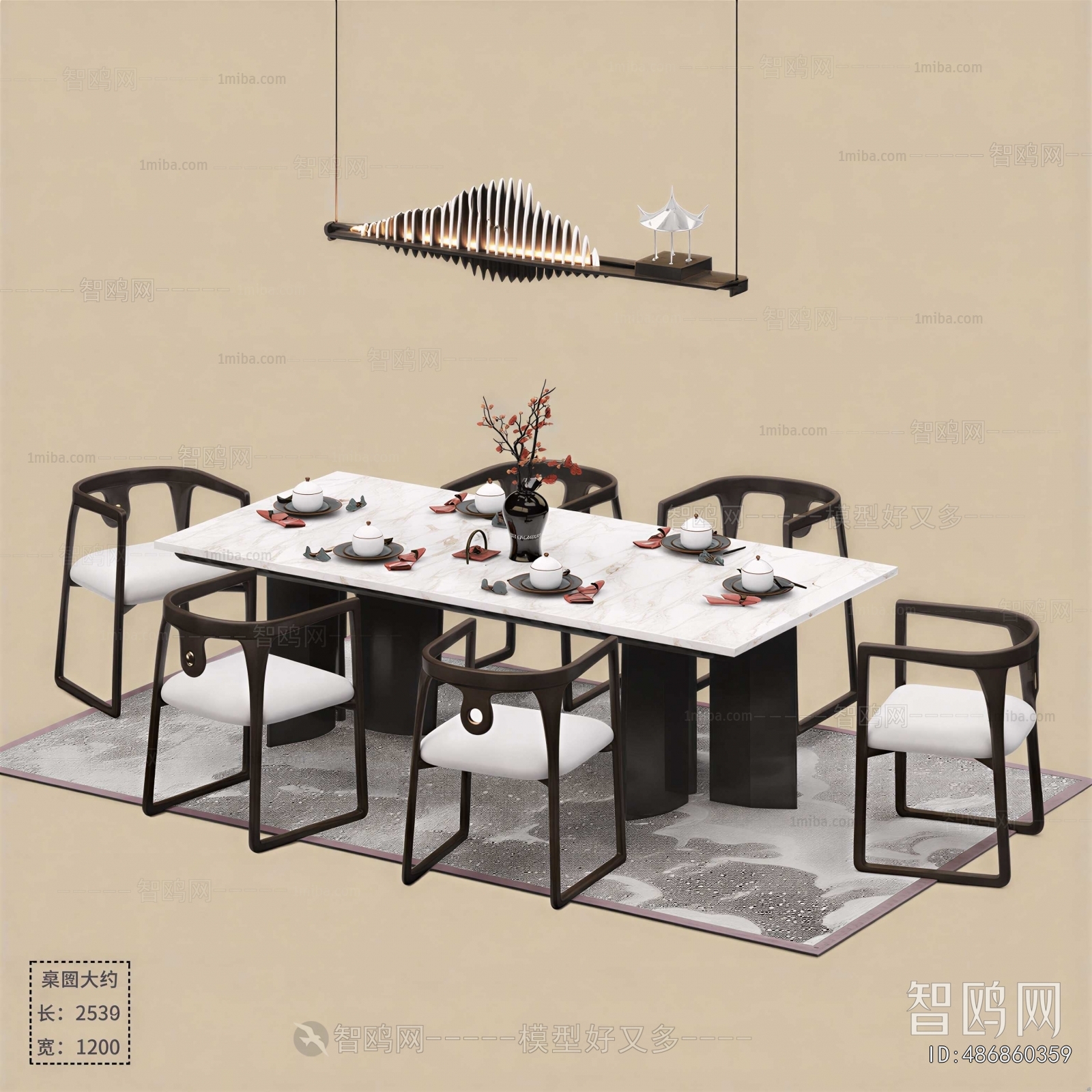 New Chinese Style Dining Table And Chairs