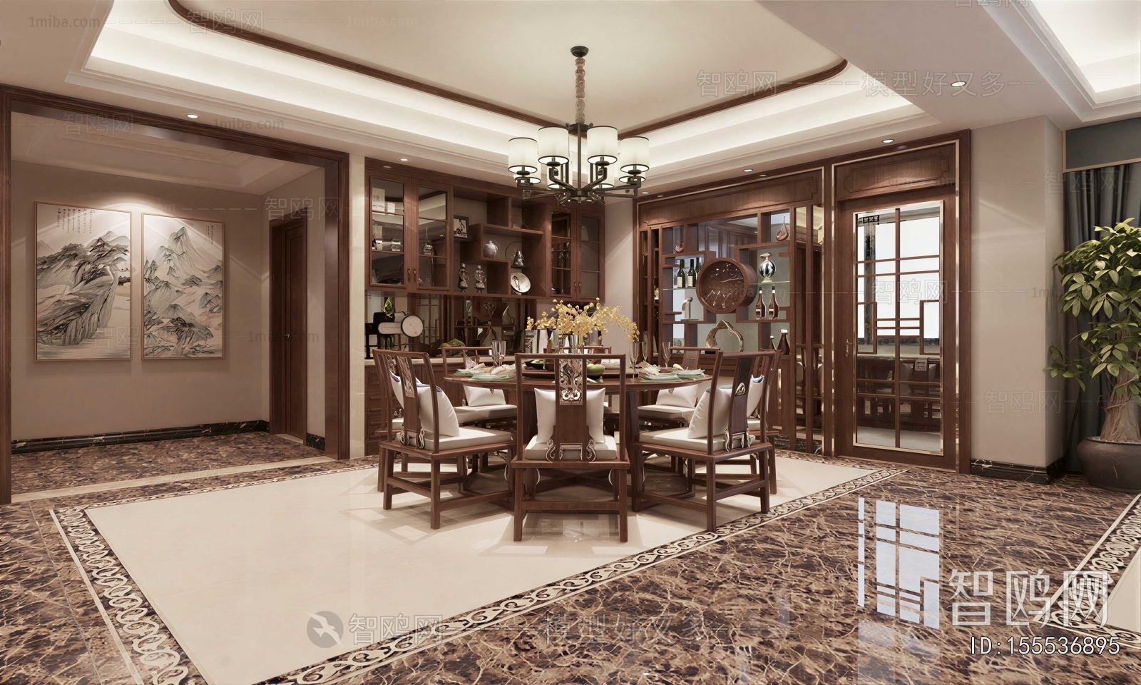 New Chinese Style Dining Room
