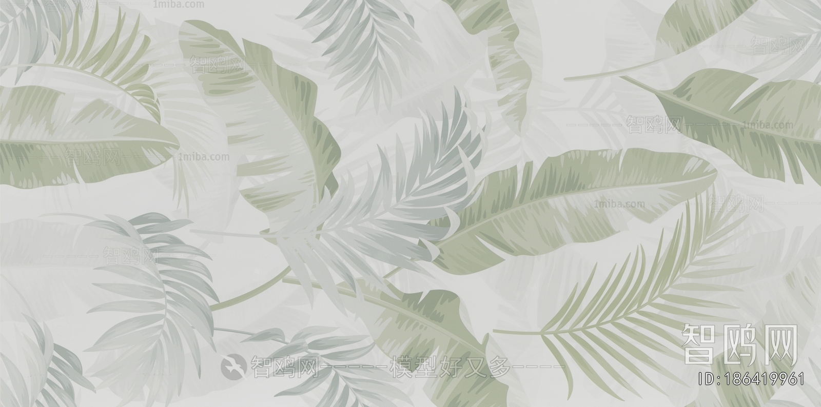 Animal And Plant Pattern Wallpaper