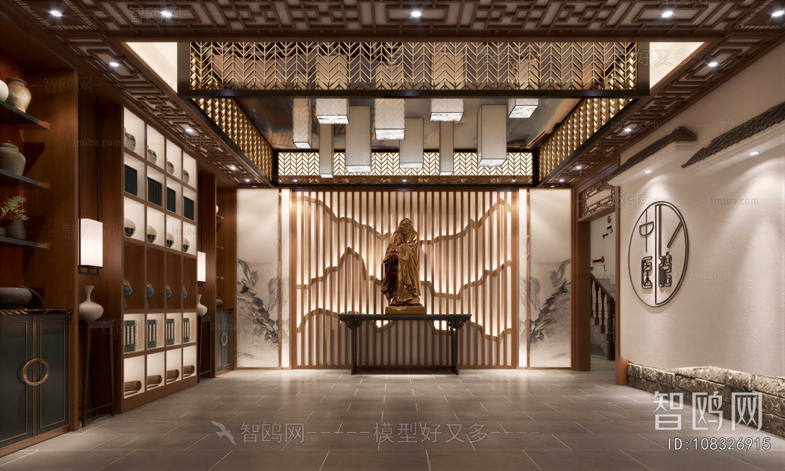 New Chinese Style Lobby Hall