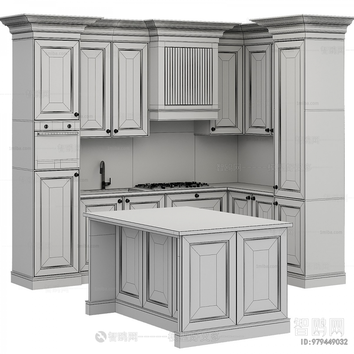 European Style Kitchen Cabinet