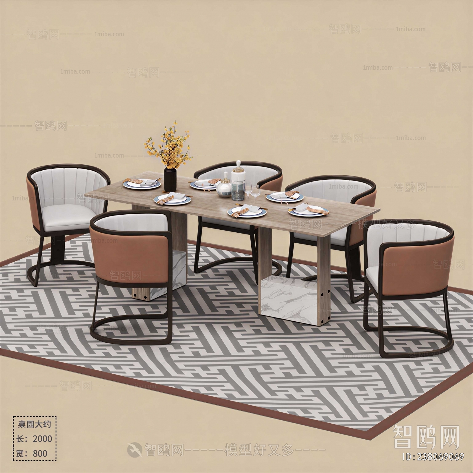 New Chinese Style Dining Table And Chairs