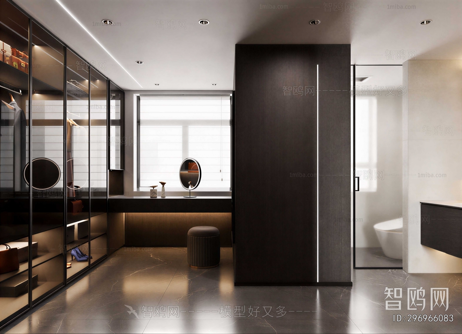 Modern Clothes Storage Area