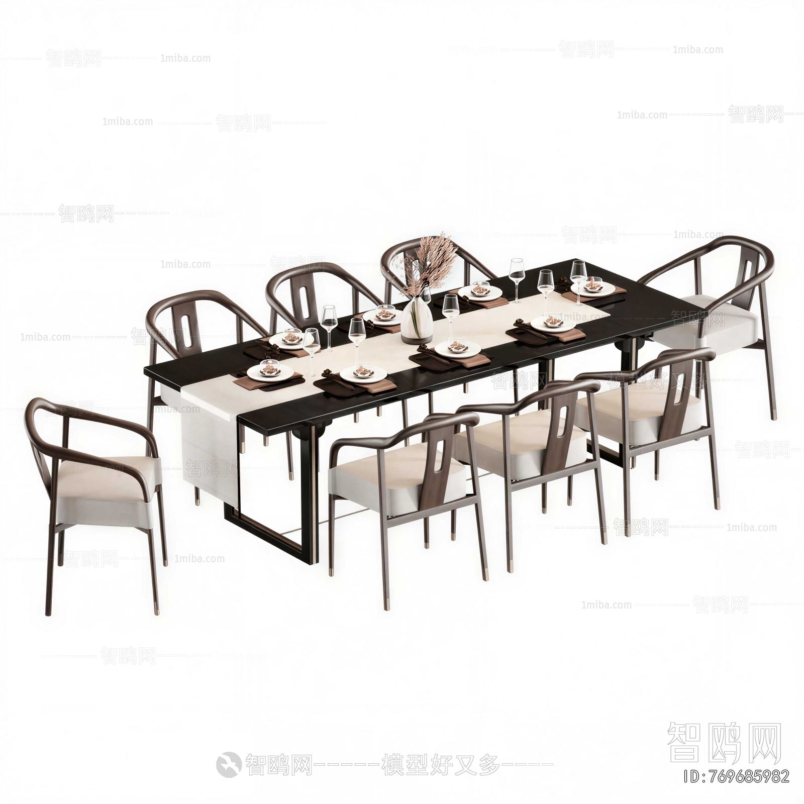 New Chinese Style Dining Table And Chairs