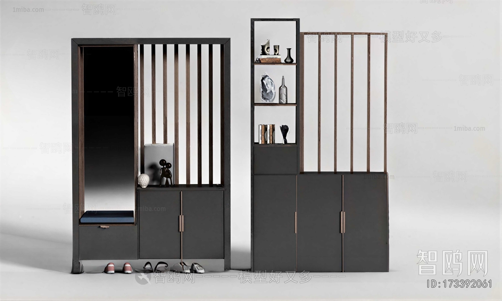 New Chinese Style Entrance Cabinet