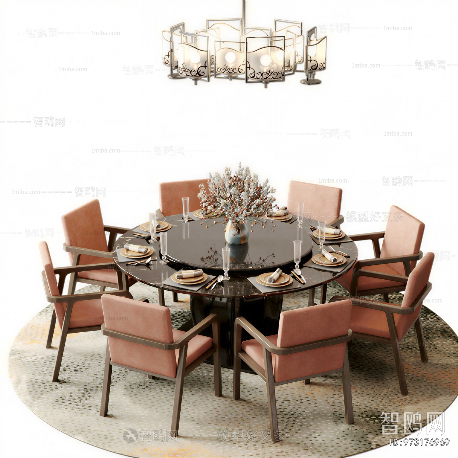 New Chinese Style Dining Table And Chairs