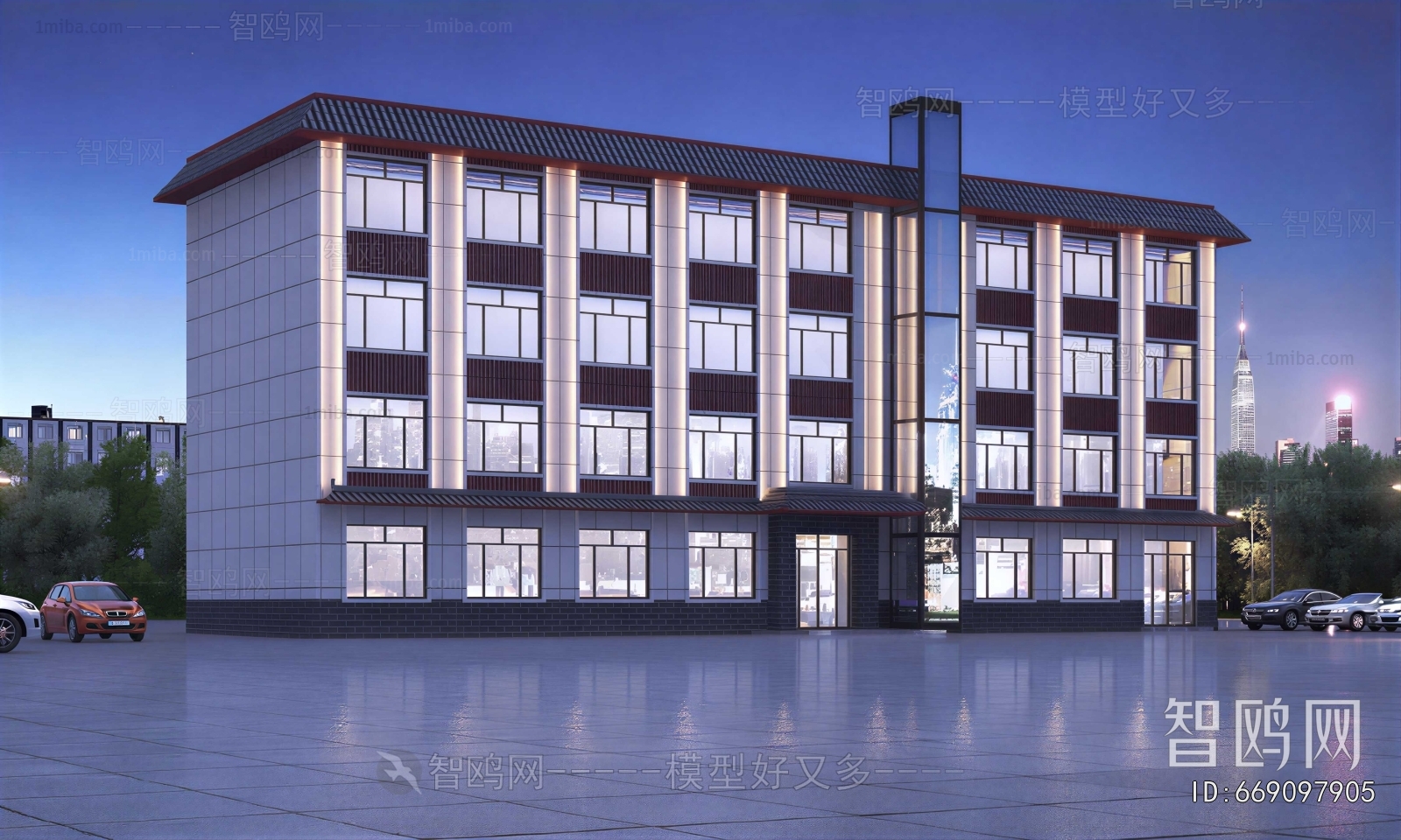 Modern Appearance Of Commercial Building