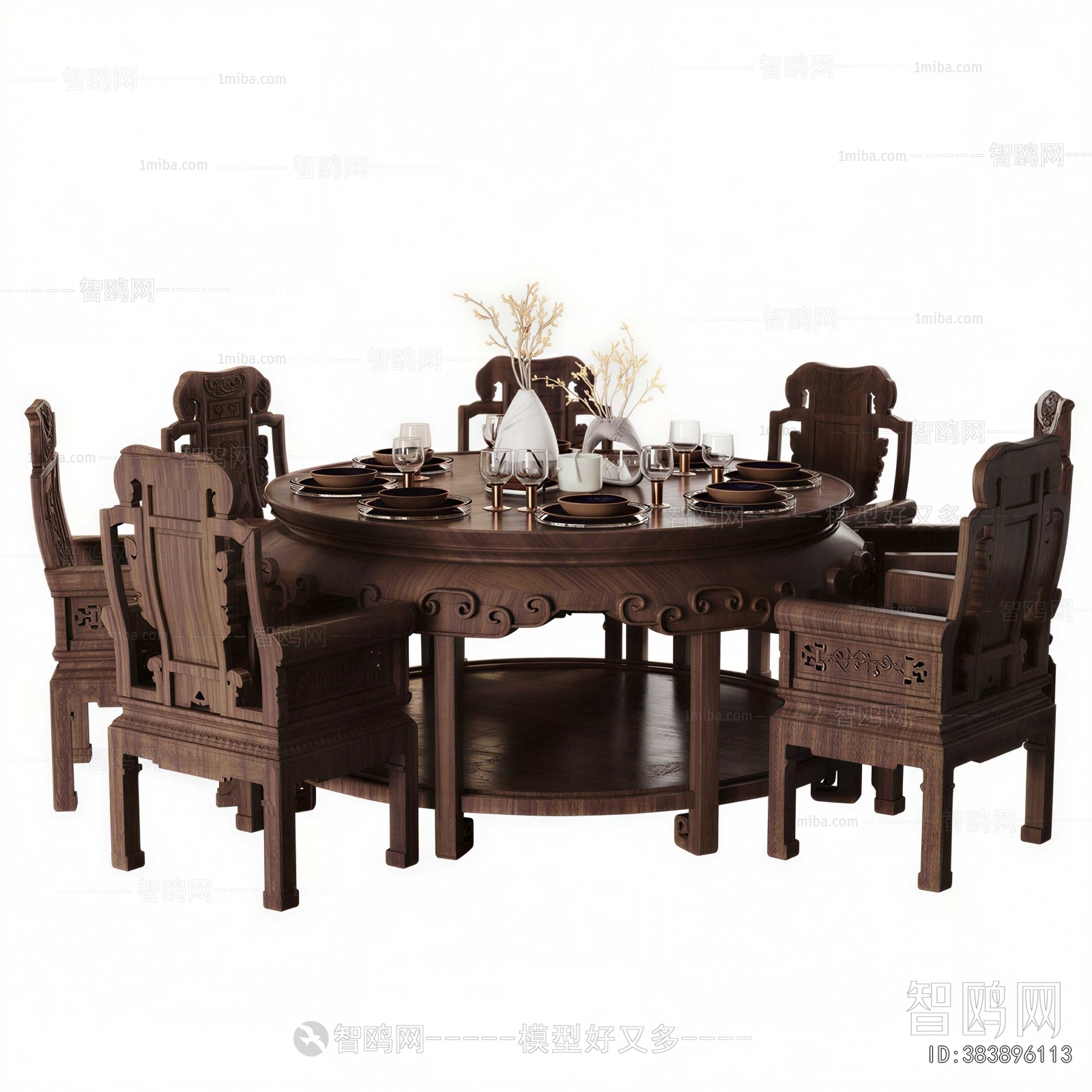New Chinese Style Dining Table And Chairs