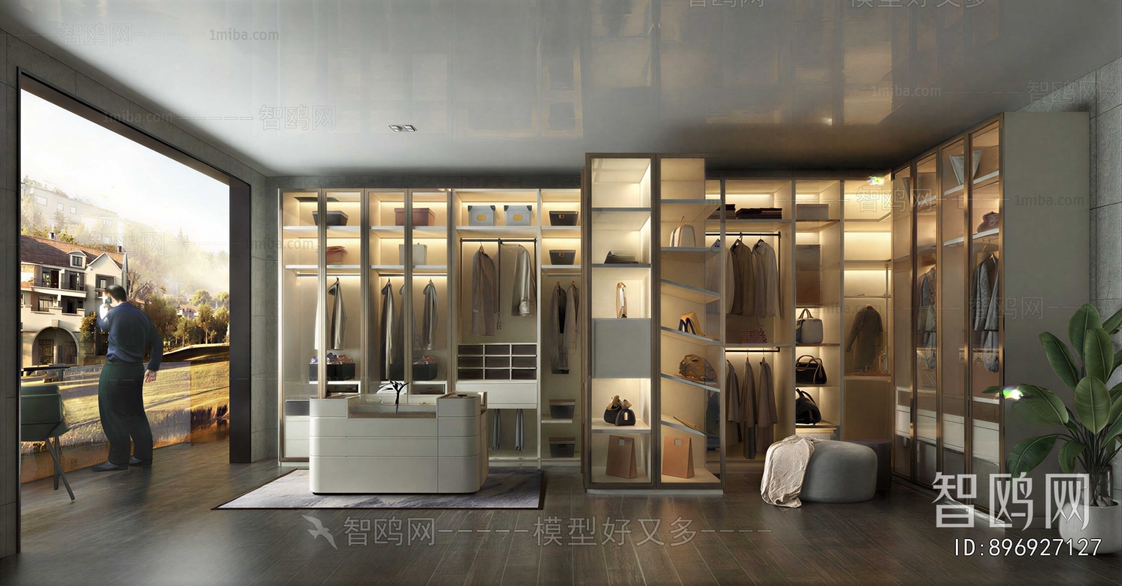 Modern Clothes Storage Area