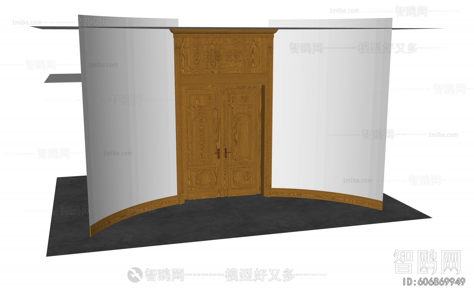 European Style New Classical Style Entrance Door