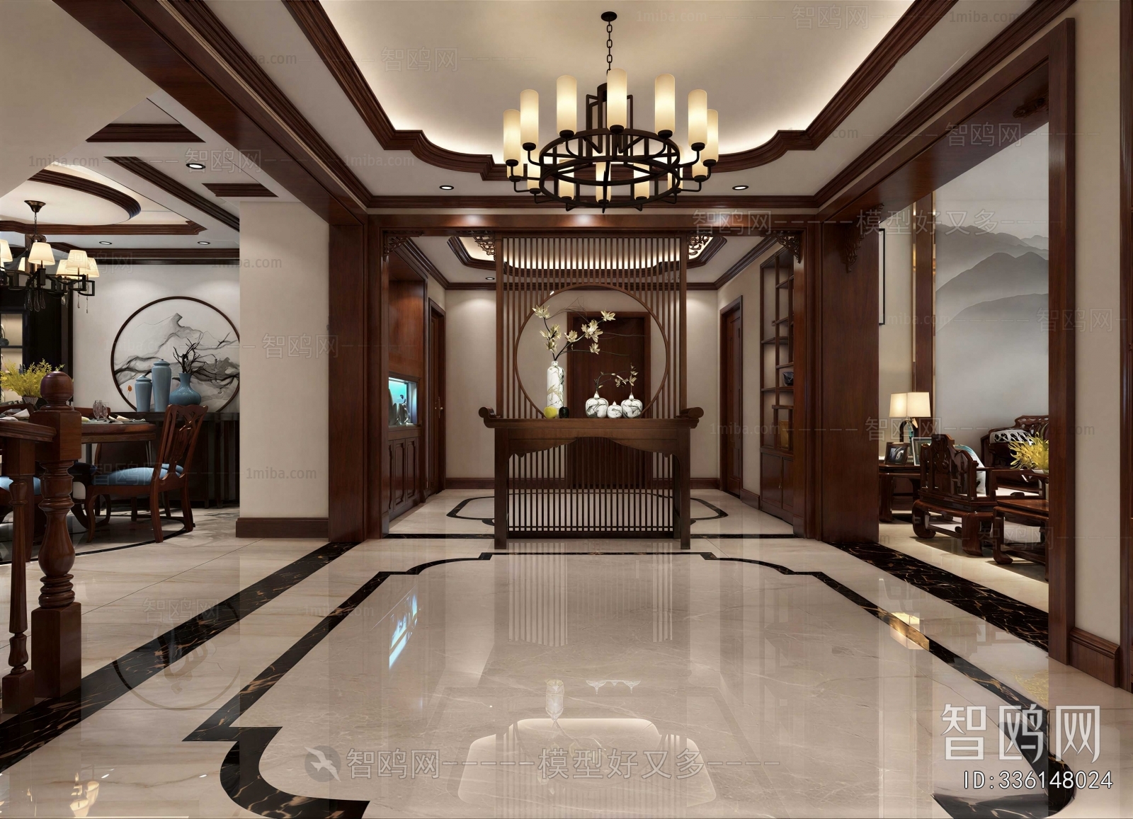 New Chinese Style Hallway