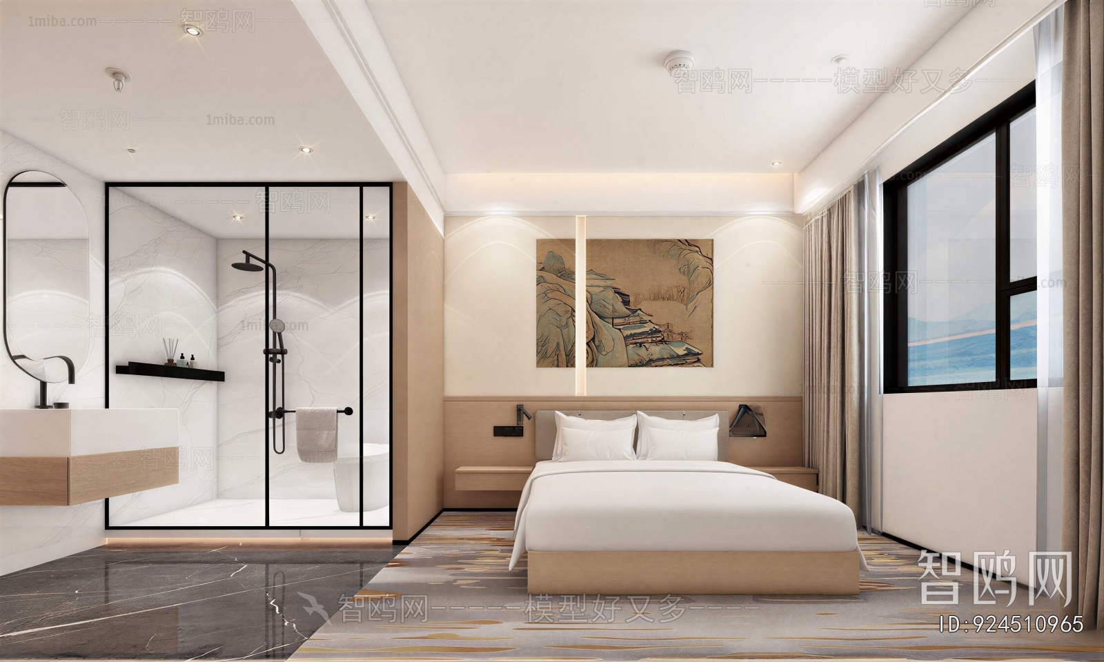 New Chinese Style Guest Room