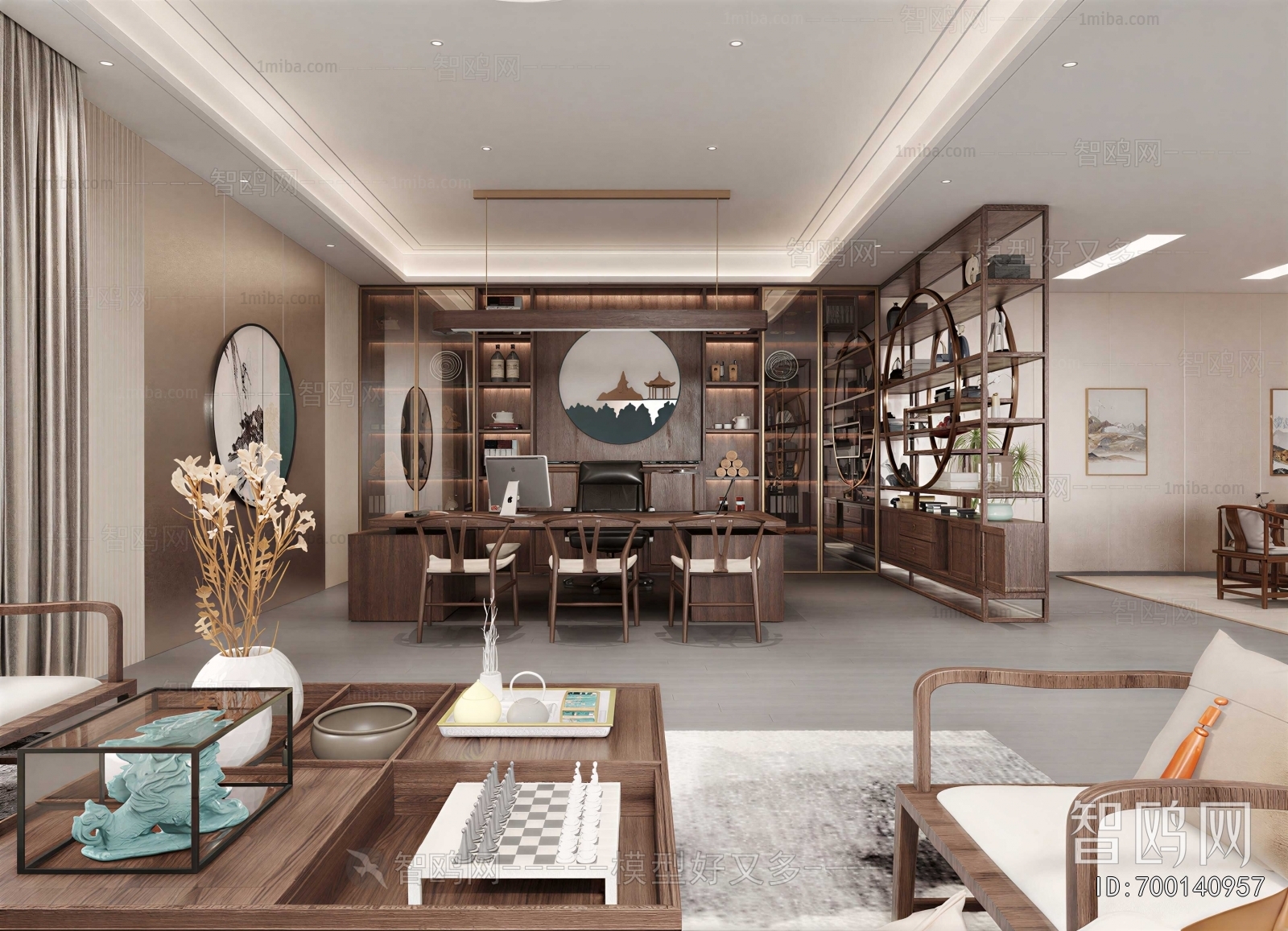 New Chinese Style Manager's Office