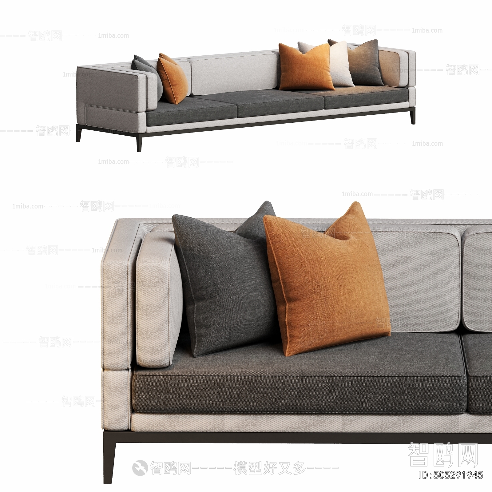 Modern Three-seat Sofa