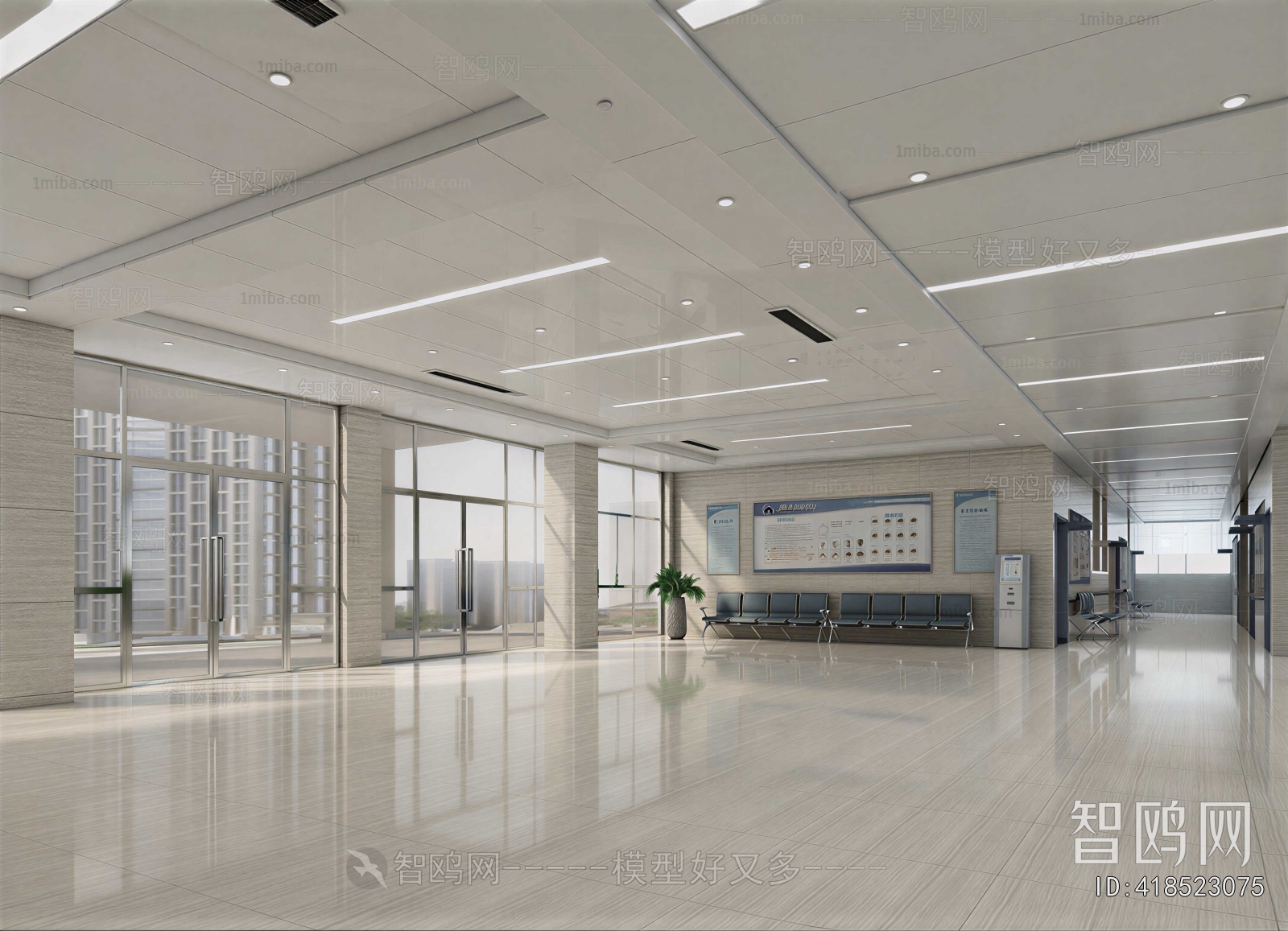 Modern Hospital Hall