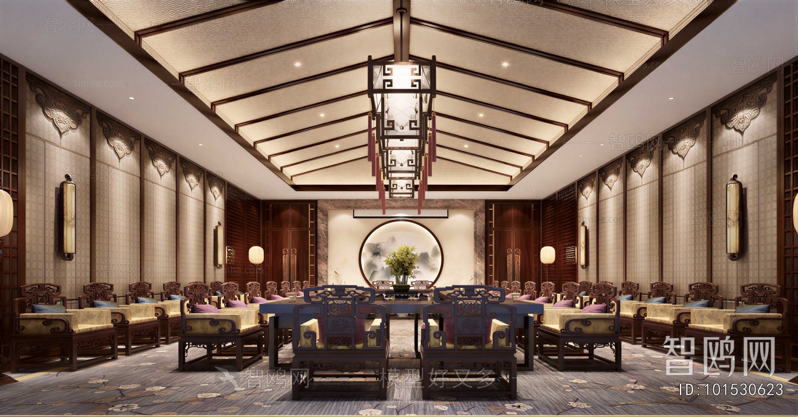 New Chinese Style Meeting Room