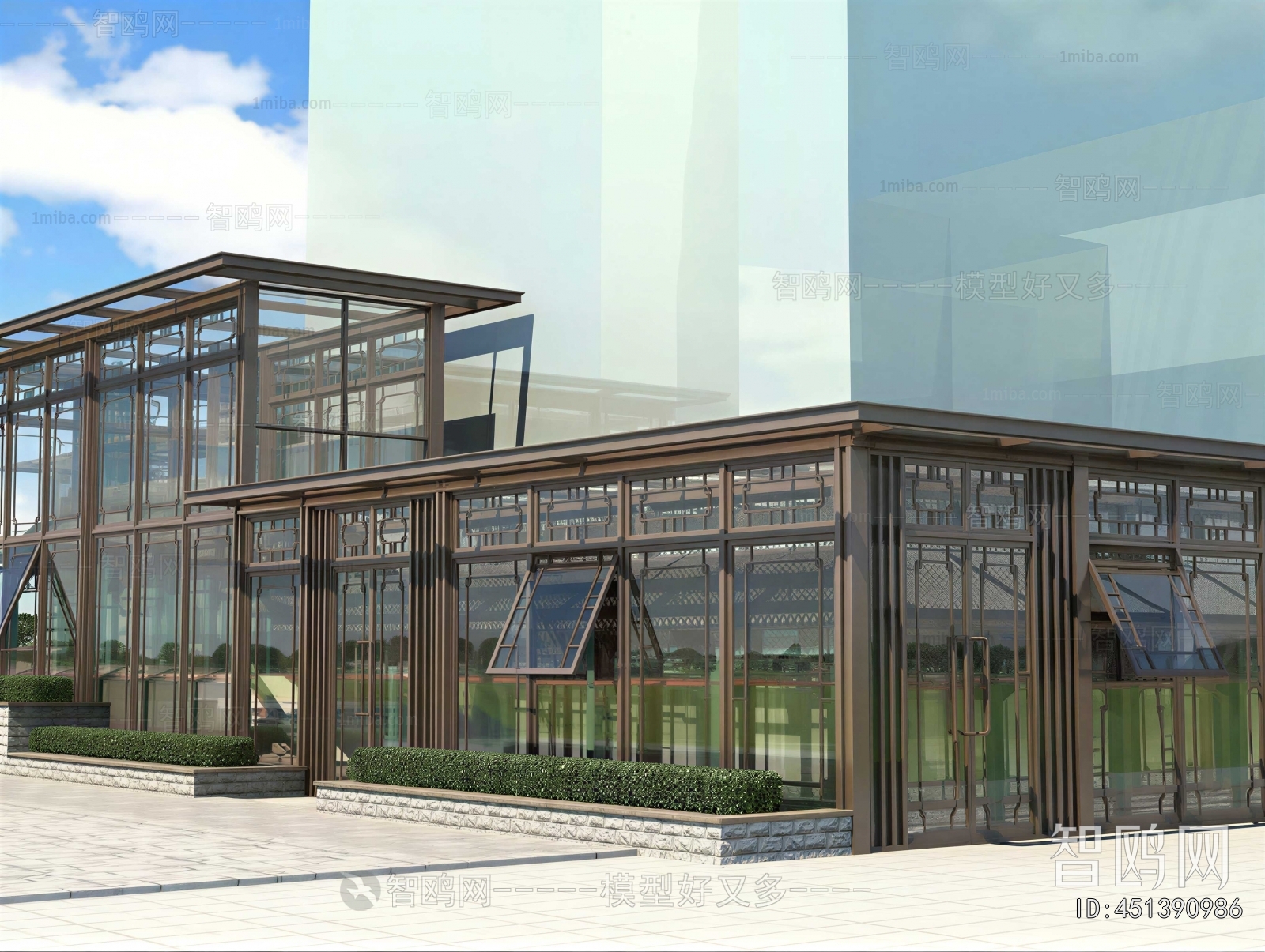 New Chinese Style Ancient Architectural Buildings