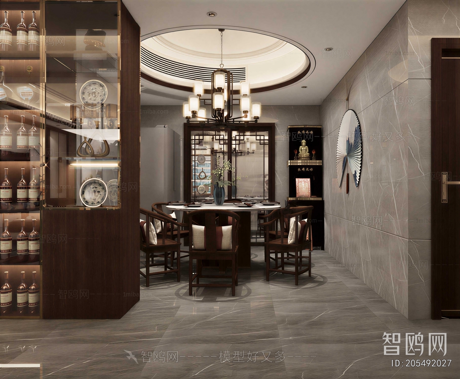 New Chinese Style Dining Room
