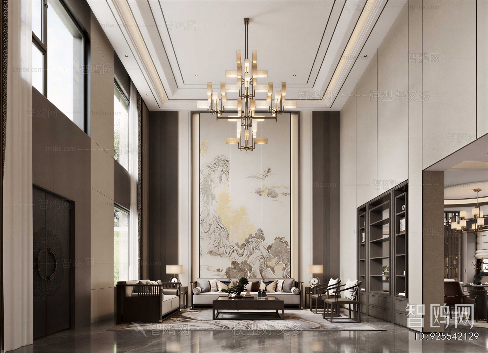 New Chinese Style A Living Room