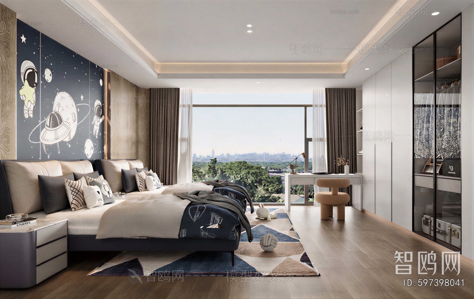 Modern Boy's Room And Son's Room