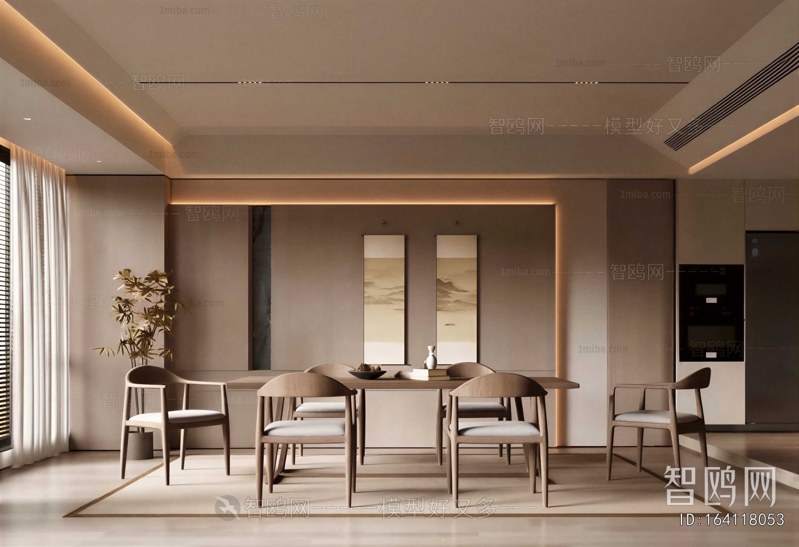 New Chinese Style Dining Room