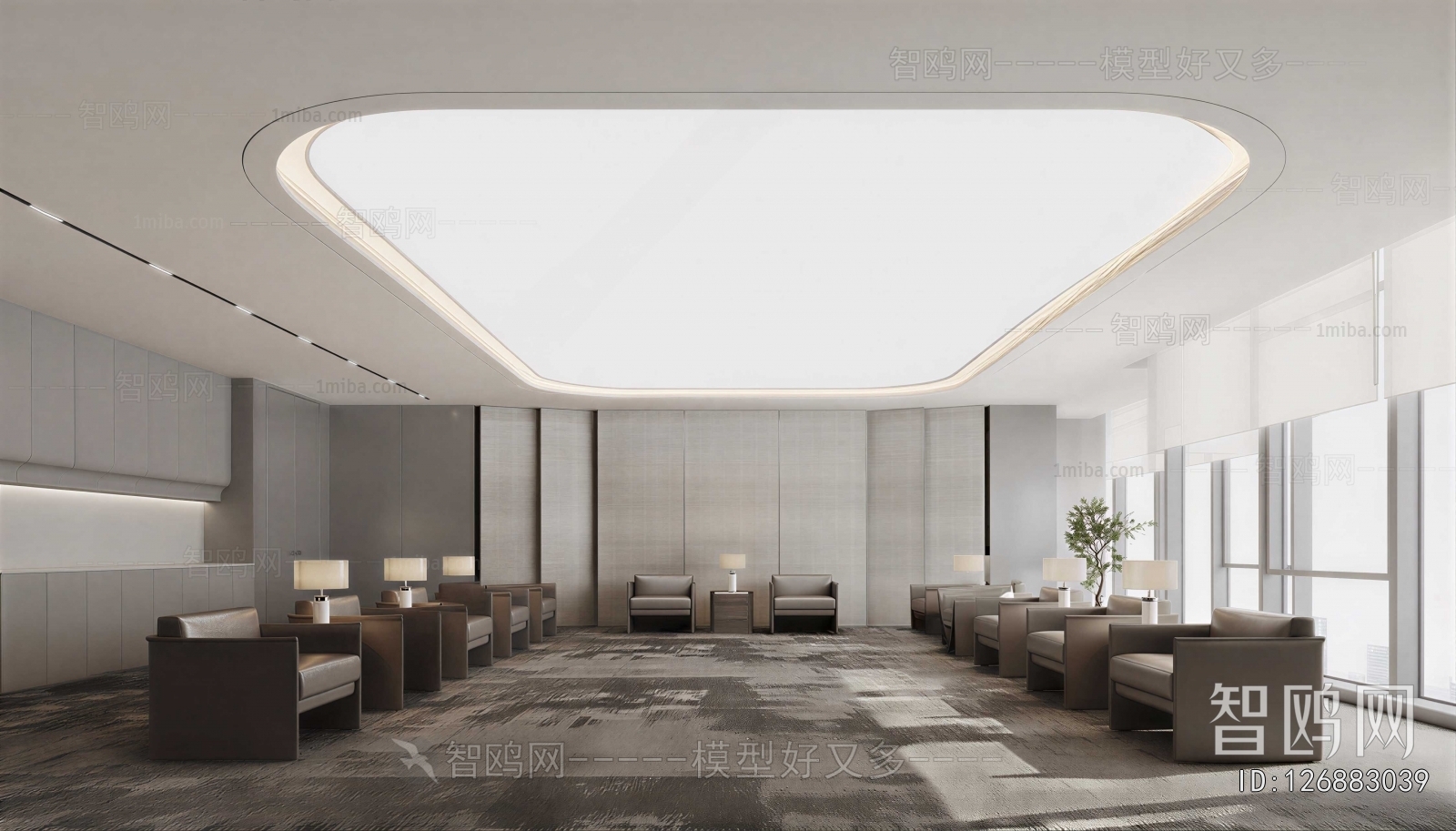 Modern Office Living Room