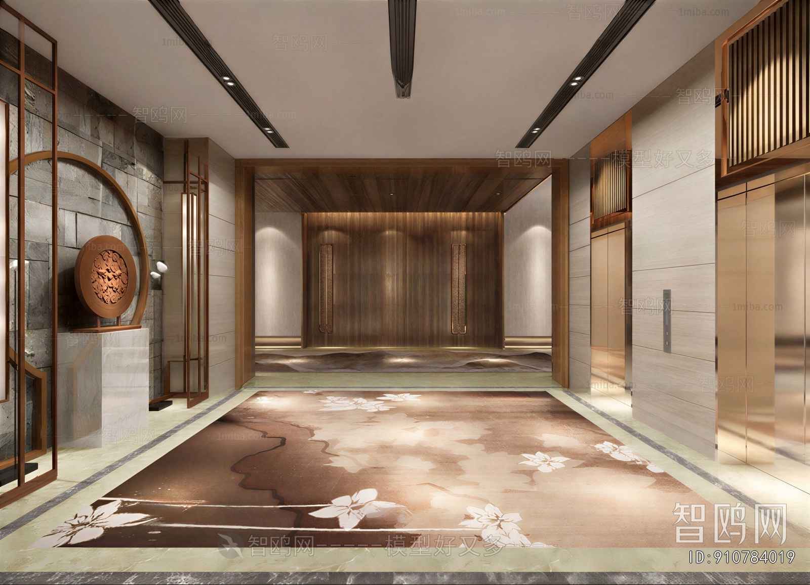 New Chinese Style Lobby Hall