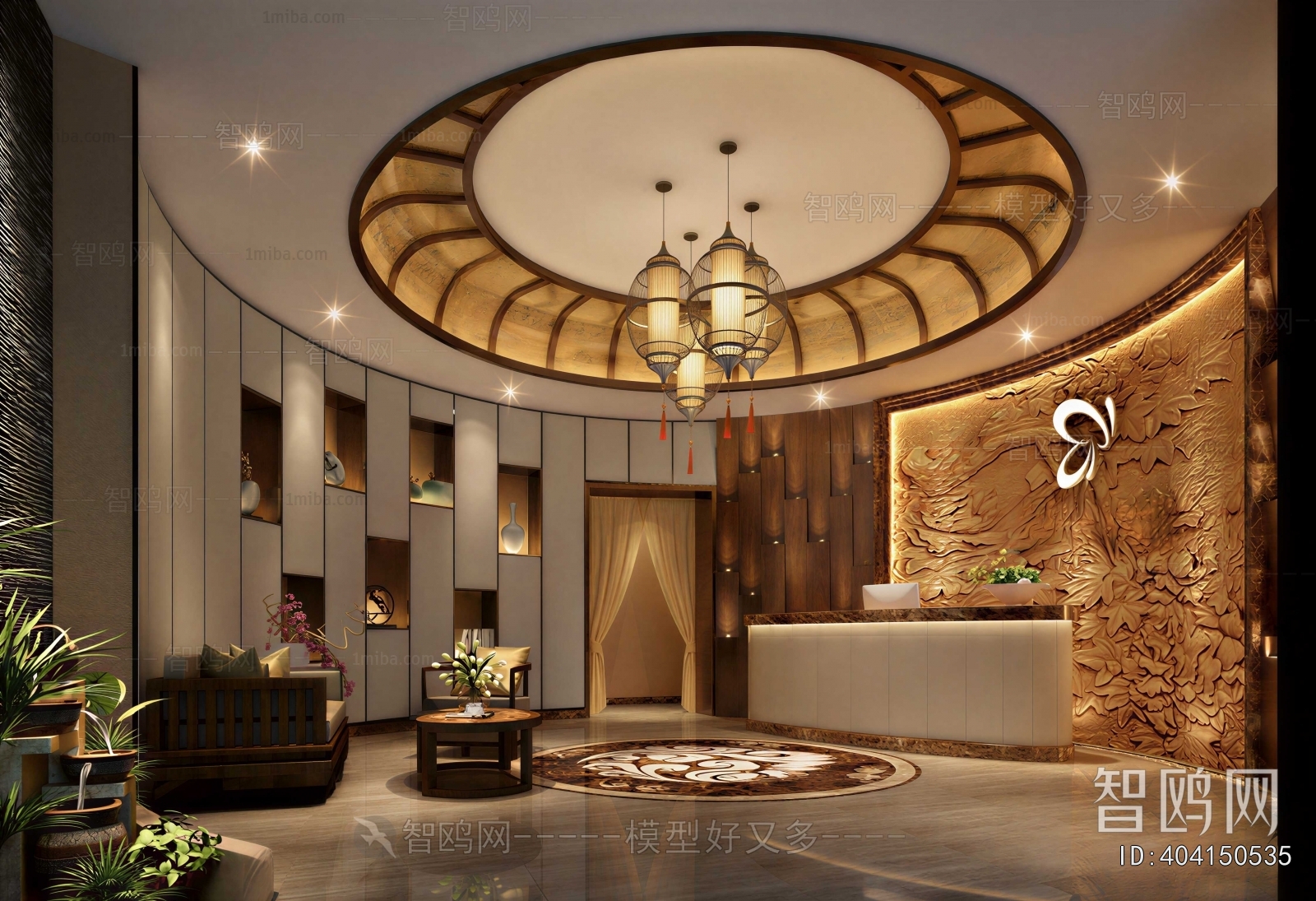 New Chinese Style Lobby Hall