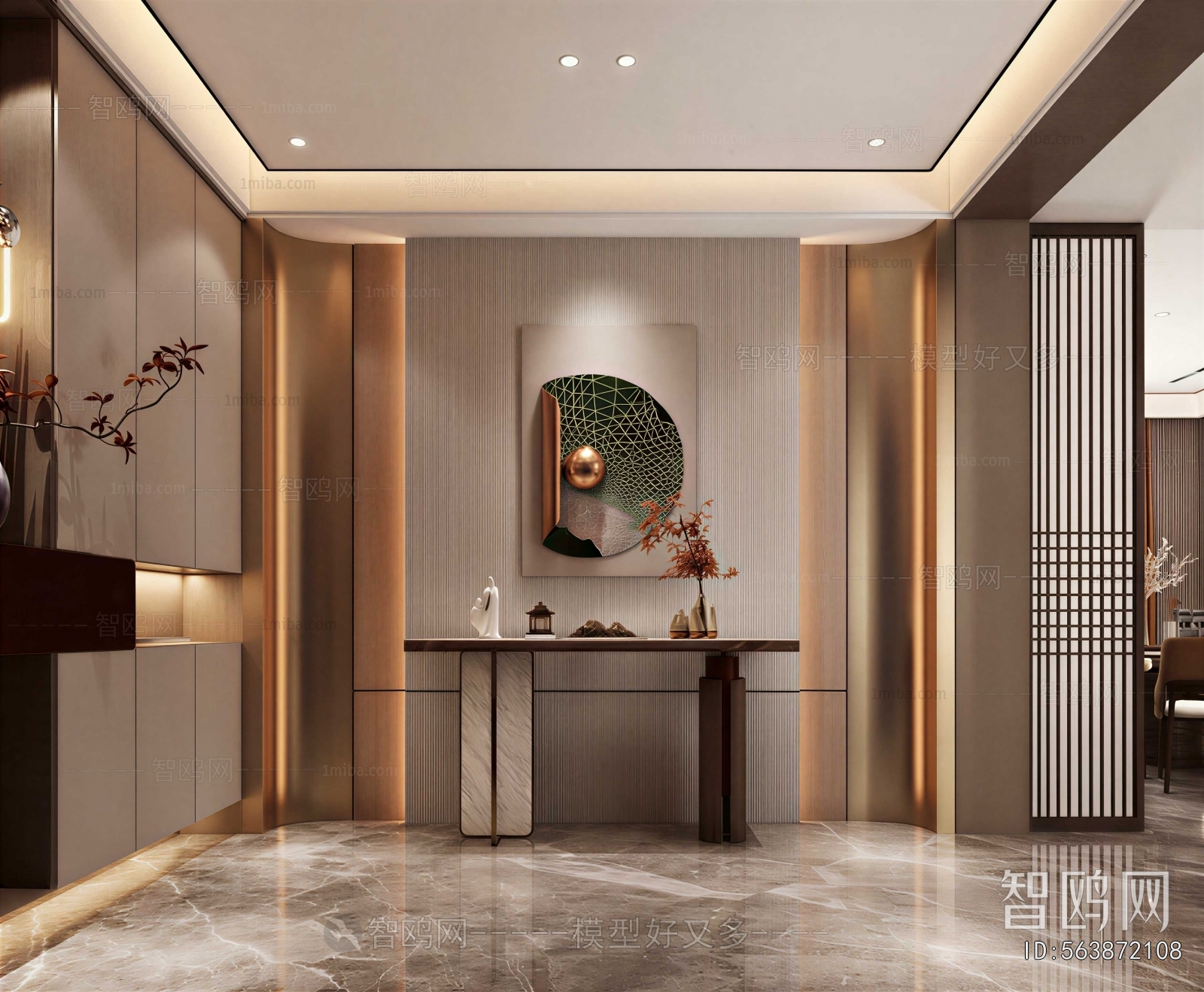 New Chinese Style Hallway