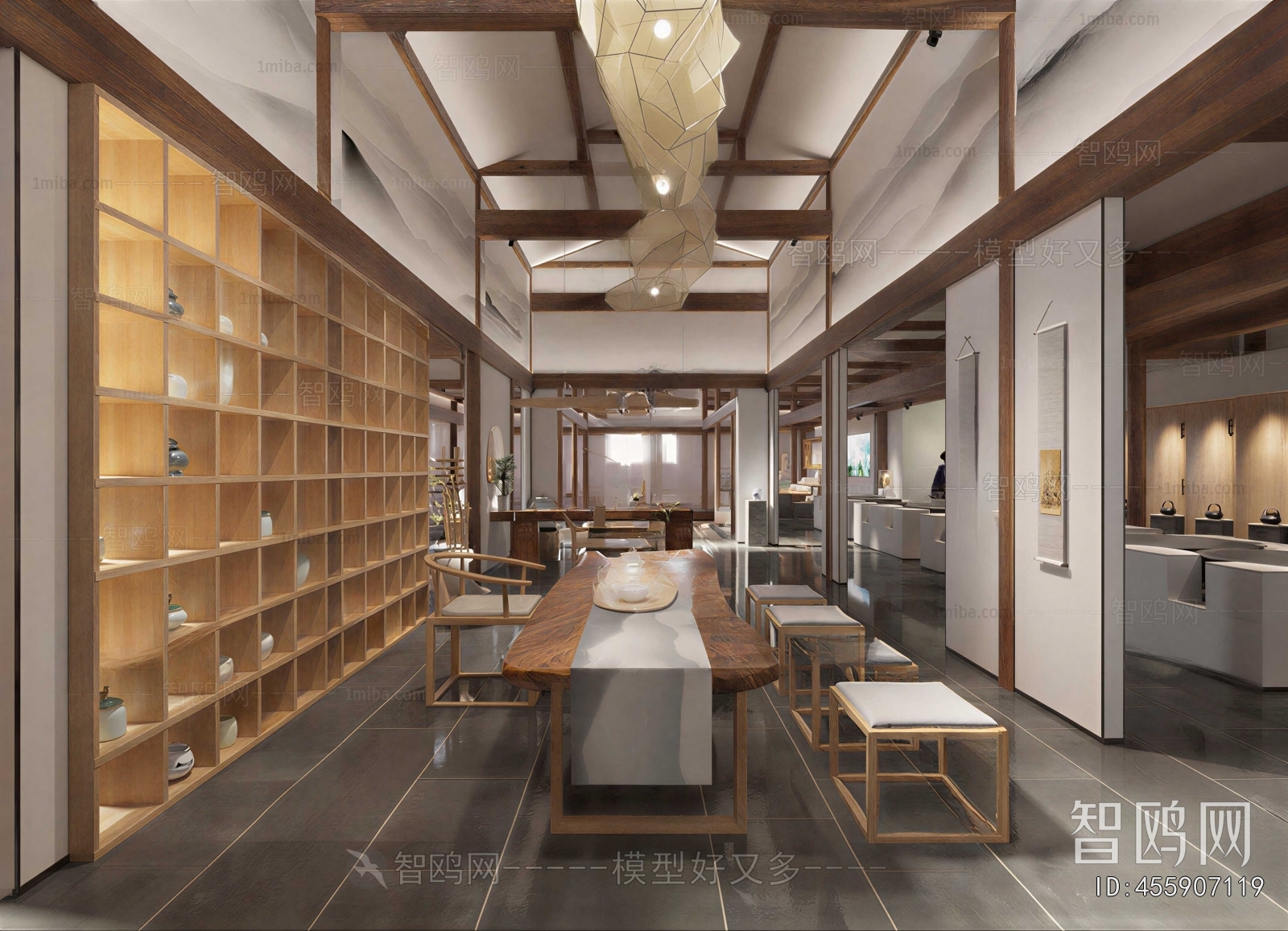 New Chinese Style Teahouse Tea House
