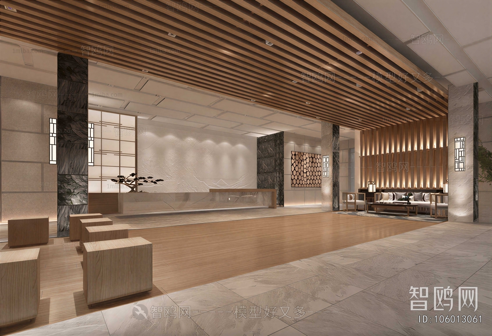 New Chinese Style Lobby Hall