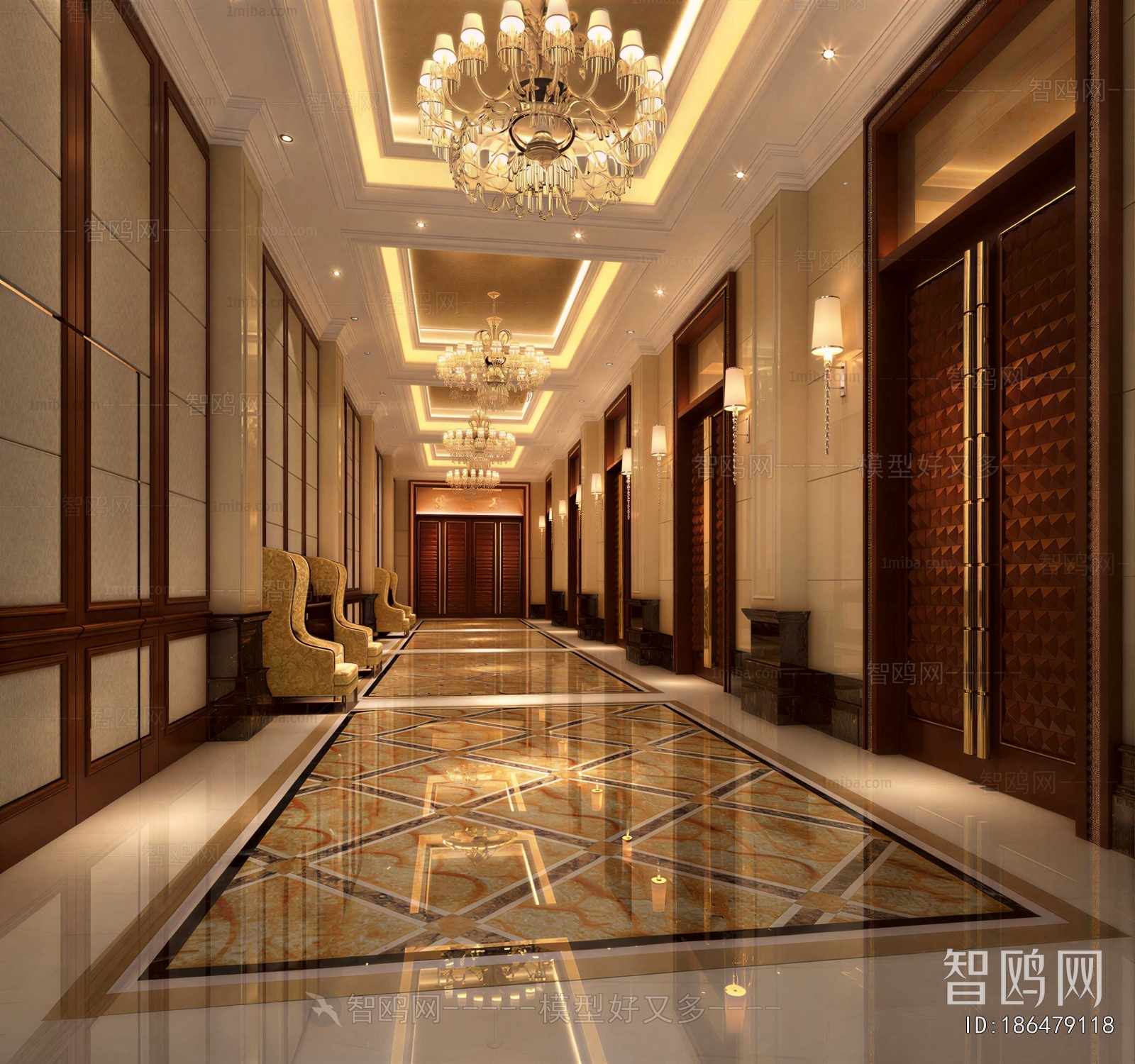 European Style Corridor Elevator Hall