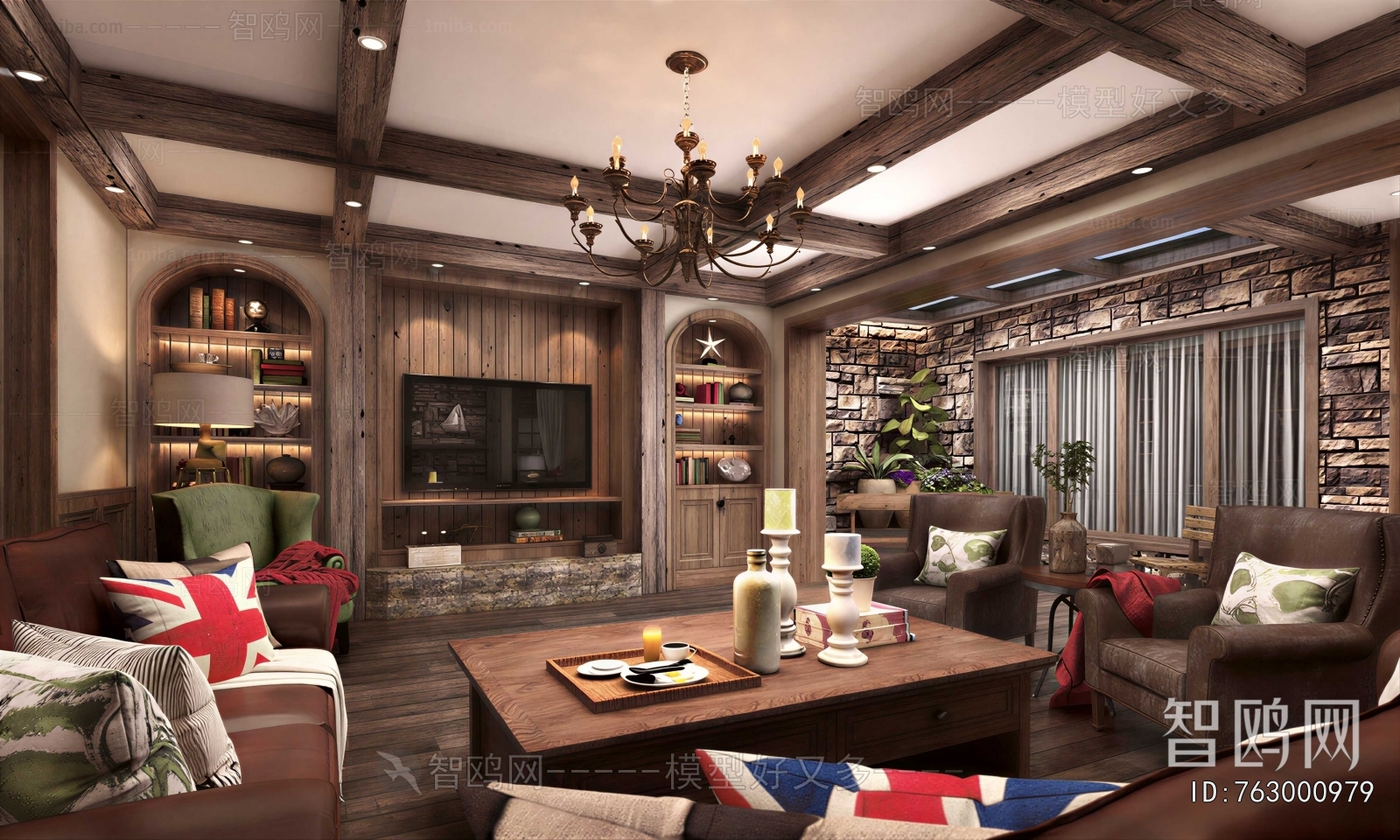 American Style A Living Room