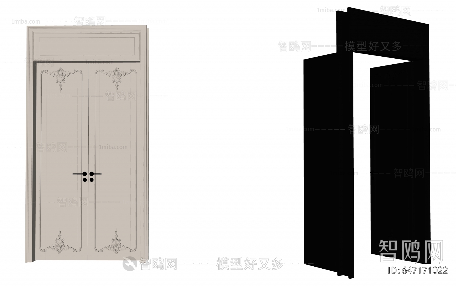 Modern French Style Entrance Door