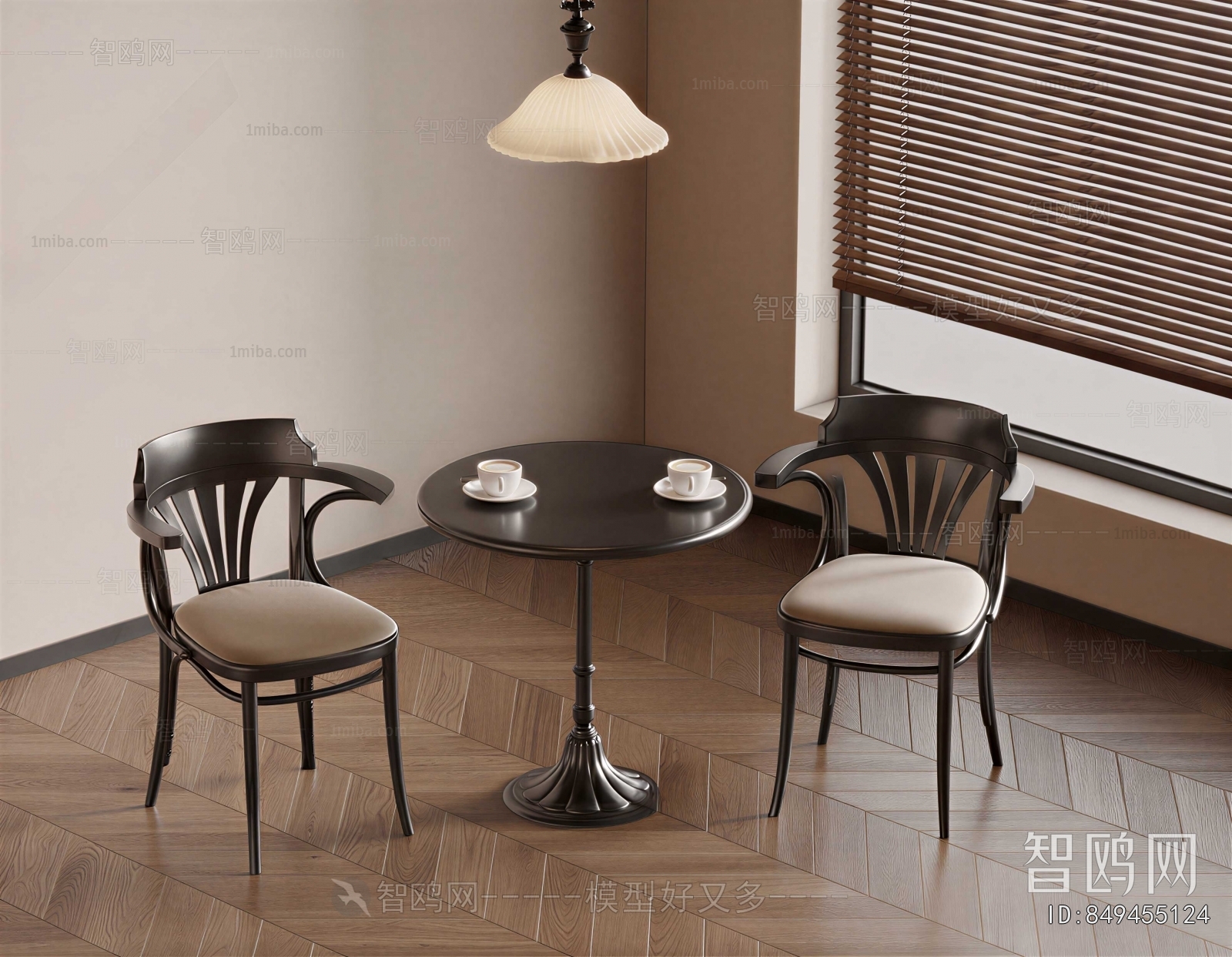 French Style Leisure Table And Chair